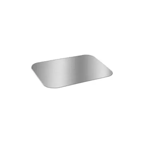 Lid Flat 12X6 IN Foil-Lined Paper Silver White Rectangle For 3LB Pan Laminated - pack of 250 Lid Flat 12X6 IN Foil-Lined Paper Silver White Rectangle For 3LB Pan Laminated - pack of 250