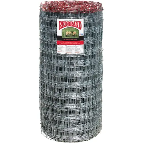 Red Brand Square Deal Knot 48 In. H. x 330 Ft. L. Galvanized Steel Sheep & Goat Fence Red Brand Square Deal Knot 48 In. H. x 330 Ft. L. Galvanized Steel Sheep & Goat Fence