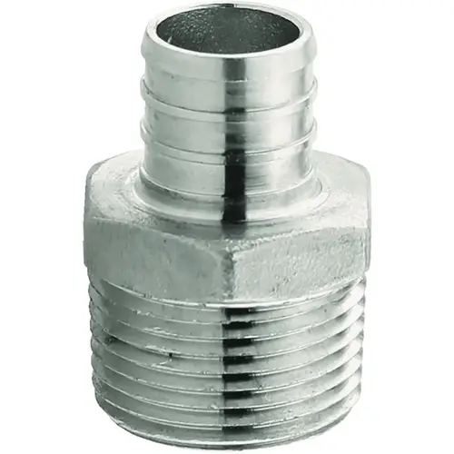 Plumbeez 3/4 In. x 3/4 In. MPT Stainless Steel PEX Adapter Plumbeez 3/4 In. x 3/4 In. MPT Stainless Steel PEX Adapter