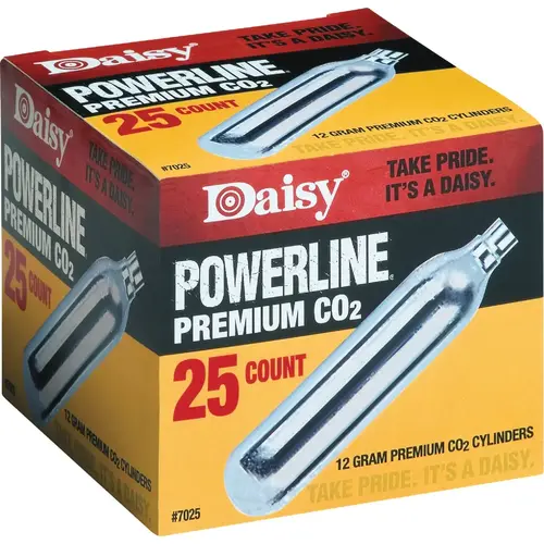 Powerline Premium 12 Grain CO2 Cylinders - pack of 25