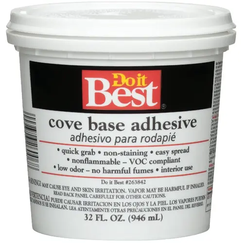 Cove Base Adhesive, 1 Qt. Buff Cove Base Adhesive, 1 Qt. Buff