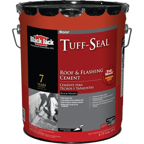 Tuff-Seal 5 Gal. Roof Cement & Flashing Sealant Black
