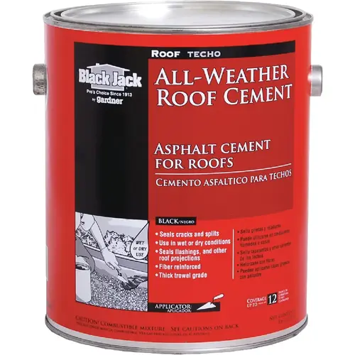 1 Gal. All-Weather Roof Cement Black