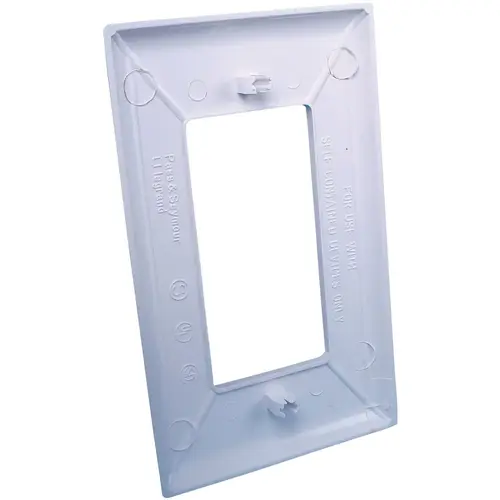 E-122C WALL PLATE 1-GANG WHITE E-122C WALL PLATE 1-GANG WHITE
