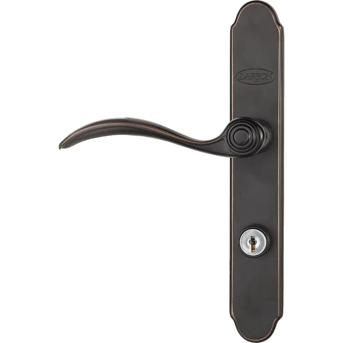 LARSON 20297857 QuickFit Series Door Handleset, Metal, Aged Bronze