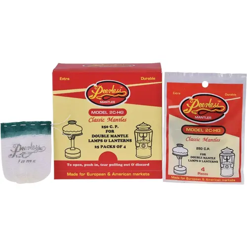 #21 Style Standard Tie Lantern Mantle - pack of 4 #21 Style Standard Tie Lantern Mantle - pack of 4