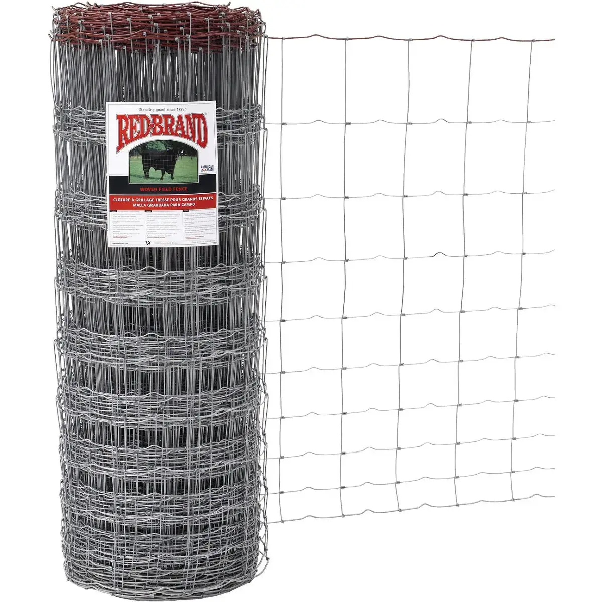 Keystone Technologies Red Brand 47 In. H. x 330 Ft. L. Galvanized Steel Class 1 Monarch Field Fence 70048