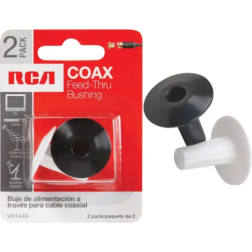 Plastic Feed-Thru Coax Bushing - pack of 2 Plastic Feed-Thru Coax Bushing - pack of 2