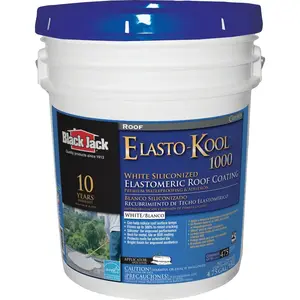Black Jack 5530-1-30 Elasto-Kool 1000 5 Gal. 10-Year White Siliconized Elastomeric Coating