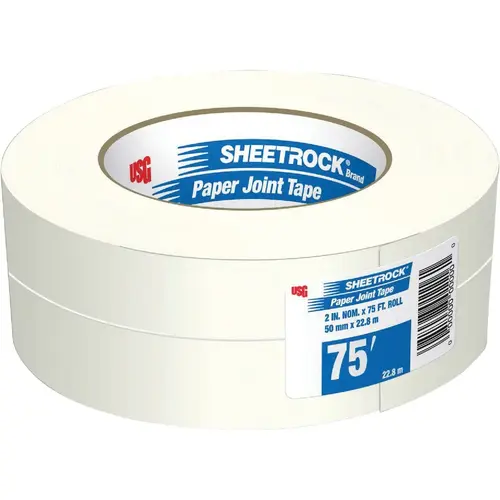 2-1/16 In. x 75 Ft. Paper Joint Drywall Tape White