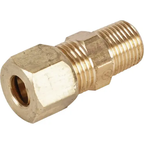 1/4 In. x 1/8 In. Brass Male Union Compression Adapter 1/4 In. x 1/8 In. Brass Male Union Compression Adapter