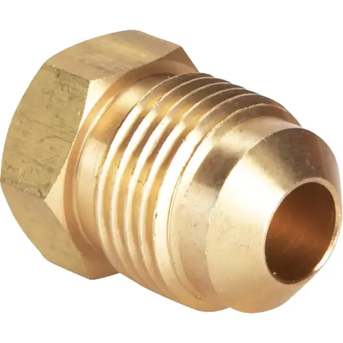 3/8 In. Brass Low Lead Flare Plug 3/8 In. Brass Low Lead Flare Plug