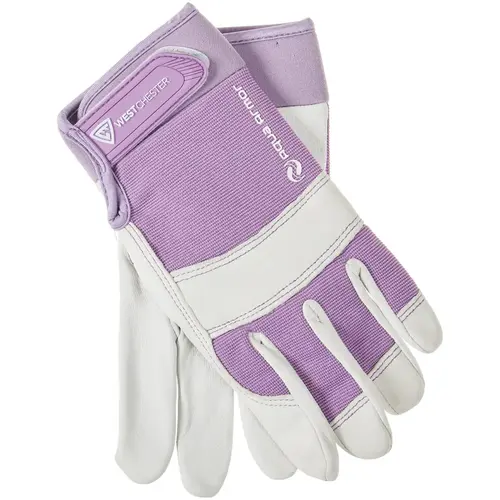 Job Master Aqua Armor Women's Small/Medium Purple & White Work Glove Pair Job Master Aqua Armor Women's Small/Medium Purple & White Work Glove Pair