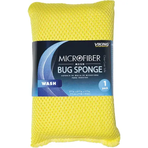 3-1/2 In. W x 6 In. L x 1-1/2 In. W Microfiber Mesh Car Wash Sponge 3-1/2 In. W x 6 In. L x 1-1/2 In. W Microfiber Mesh Car Wash Sponge