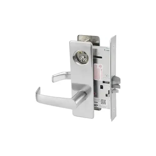 KIT - Classroom Intruder Mortise Lock, Newport Lever/M Escutcheon Trim, Less Cylinder, Satin Stainless Steel 630/32D KIT - Classroom Intruder Mortise Lock, Newport Lever/M Escutcheon Trim, Less Cylinder, Satin Stainless Steel 630/32D