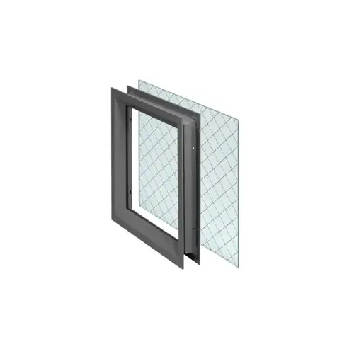 5" W x 22" H, Lite Kit with Protect Fire Safety Wired Glass and L-GT-118 Glazing Tape, UL Fire Rated: 90 Minute Wood Doors / 3 Hour Hollow Metal Fire Doors, for 1-3/4" Thick Doors and Glass Thickness 1/4", GPZ Gray Primer Powder Coat 5" W x 22" H, Lite Kit with Protect Fire Safety Wired Glass and L-GT-118 Glazing Tape, UL Fire Rated: 90 Minute Wood Doors / 3 Hour Hollow Metal Fire Doors, for 1-3/4" Thick Doors and Glass Thickness 1/4", GPZ Gray Primer Powder Coat