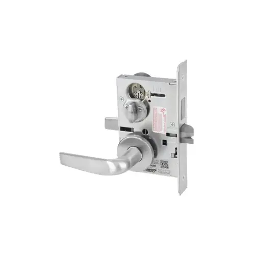 KIT - Privacy with Deadbolt Mortise Lock, Citation Lever/A Rose Trim, V20 Outside Indicator (Vacant/Occupied, Green/Red) , V01 Inside Indicator (Locked/Unlocked, Green/Red), Satin Chrome 626/26D KIT - Privacy with Deadbolt Mortise Lock, Citation Lever/A Rose Trim, V20 Outside Indicator (Vacant/Occupied, Green/Red) , V01 Inside Indicator (Locked/Unlocked, Green/Red), Satin Chrome 626/26D
