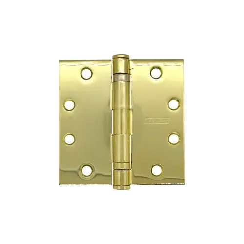 MacPro 5-Knuckle Hinge, Standard Weight, Full Mortise, Ball Bearing, 4.5" x 4.5" (4545), Steel Base, 632/US3 Bright Brass MacPro 5-Knuckle Hinge, Standard Weight, Full Mortise, Ball Bearing, 4.5" x 4.5" (4545), Steel Base, 632/US3 Bright Brass