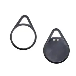 DORMA 12640P24BK RFID Fob with Mifare Plus; 2K Memory Black Finish