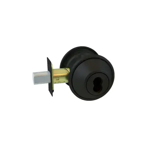 Deadbolt - Double Cylinder, Adjustable Backset, Powder Coated Black 693, Grade 2, SFIC Less Core Deadbolt - Double Cylinder, Adjustable Backset, Powder Coated Black 693, Grade 2, SFIC Less Core