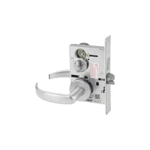 KIT - Privacy with Deadbolt Mortise Lock, Princeton Lever/A Rose Trim, V20 Outside Indicator (Vacant/Occupied, Green/Red) , V01 Inside Indicator (Locked/Unlocked, Green/Red), Satin Chrome 626/26D KIT - Privacy with Deadbolt Mortise Lock, Princeton Lever/A Rose Trim, V20 Outside Indicator (Vacant/Occupied, Green/Red) , V01 Inside Indicator (Locked/Unlocked, Green/Red), Satin Chrome 626/26D