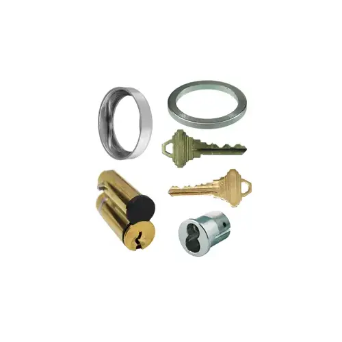 KIT - Schlage FSIC Construction Core, Keys, Collar & Mortise Housing, Schlage L Cam, Keyed to Match Schlage Temp C 347594.