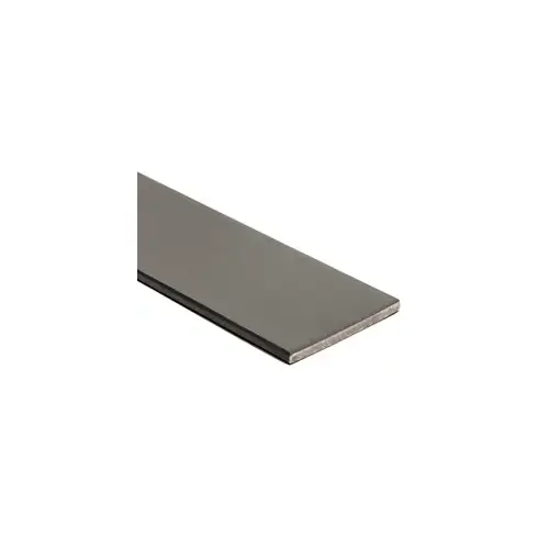 Solid Metal Astragal, 2" W x 1/8" H, Anodized Aluminum