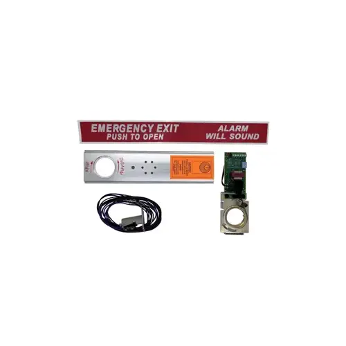 Exit Alarm Kit, Less Cylinder (Requires 1-1/4 Mortise Cylinder), 3ft for 25 Series, 626/US26D Satin Chrome (** See overview tab to verify min stile specs) Exit Alarm Kit, Less Cylinder (Requires 1-1/4 Mortise Cylinder), 3ft for 25 Series, 626/US26D Satin Chrome (** See overview tab to verify min stile specs)