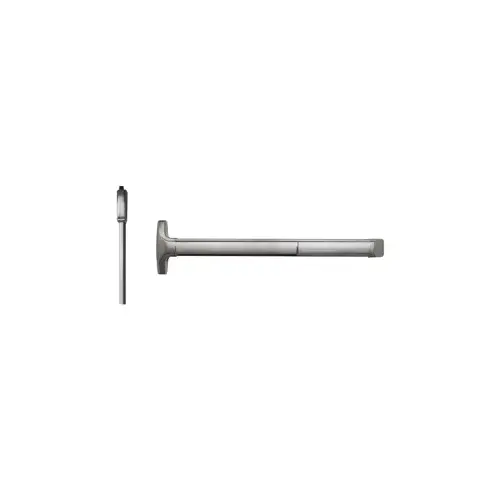 Fire Rated, Wind Rated, SVR Surface Vertical Rod Exit Device, Exit Only, No Trim, 36" x 84", No Dogging, Less Bottom Rods, Grade 1, Advantex Series, 630/US32D Stainless Steel Fire Rated, Wind Rated, SVR Surface Vertical Rod Exit Device, Exit Only, No Trim, 36" x 84", No Dogging, Less Bottom Rods, Grade 1, Advantex Series, 630/US32D Stainless Steel