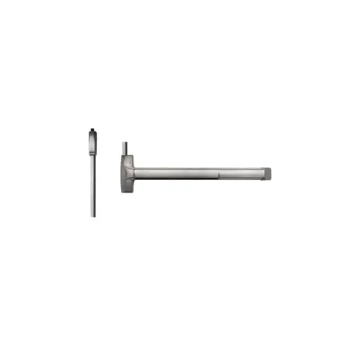 Wind Rated, Less Dogging, SVR Surface Vertical Rod Exit Device, Exit Only, No Trim, 48" x 84", Less Bottom Rods, Grade 1, Advantex Series, 630/US32D Stainless Steel Wind Rated, Less Dogging, SVR Surface Vertical Rod Exit Device, Exit Only, No Trim, 48" x 84", Less Bottom Rods, Grade 1, Advantex Series, 630/US32D Stainless Steel