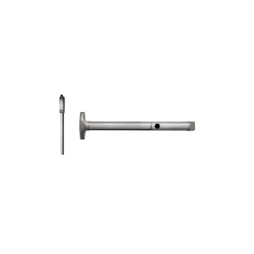 Wind Rated, Cylinder Dogging (Mortise Cylinder Required), SVR Surface Vertical Rod Exit Device, Exit Only, No Trim, 36" x 84", Less Bottom Rods, Grade 1, Advantex Series, 630/US32D Stainless Steel Wind Rated, Cylinder Dogging (Mortise Cylinder Required), SVR Surface Vertical Rod Exit Device, Exit Only, No Trim, 36" x 84", Less Bottom Rods, Grade 1, Advantex Series, 630/US32D Stainless Steel