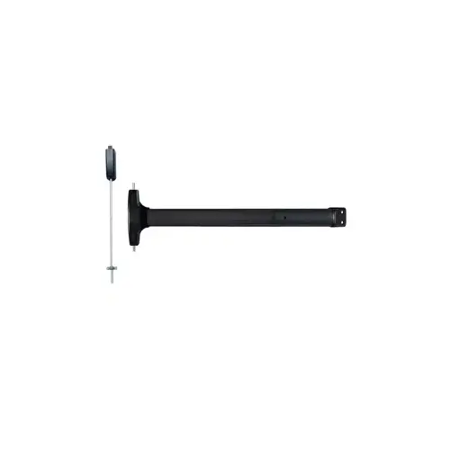 Wide Stile Surface Vertical Rod (SVR), TRO (Top Rod Only) - Same as LBR (Less Bottom Rod), Exit Device, Value Series No Trim, Hex Dogging, 36", Anodized Aluminum Black 711/DC35 Wide Stile Surface Vertical Rod (SVR), TRO (Top Rod Only) - Same as LBR (Less Bottom Rod), Exit Device, Value Series No Trim, Hex Dogging, 36", Anodized Aluminum Black 711/DC35