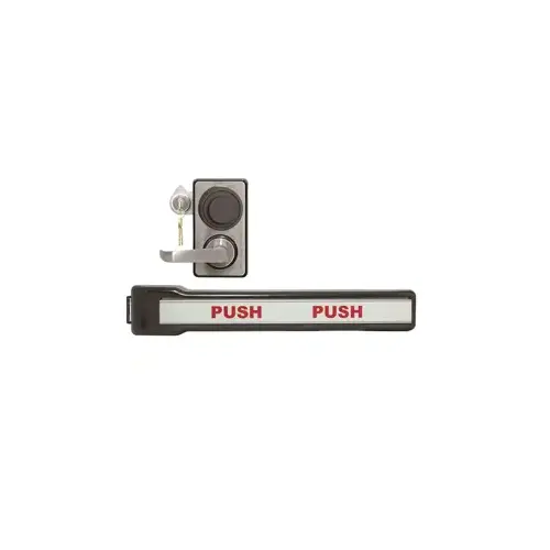 High Security Type IV Exit Device, with Kaba Mas X-10 Lock, #2 Strike for Outswing Door or Double Doors