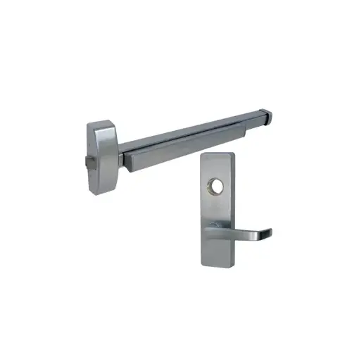 KIT - Fire Rated Rim Exit Device, Key Locks/Unlocks Vandal Resistant Lever x Escutcheon Plate Trim, Right Hand Reverse, Less Rim Cylinder for Trim, Less Dogging, 48", Grade 1, 630/US32D Stainless Steel KIT - Fire Rated Rim Exit Device, Key Locks/Unlocks Vandal Resistant Lever x Escutcheon Plate Trim, Right Hand Reverse, Less Rim Cylinder for Trim, Less Dogging, 48", Grade 1, 630/US32D Stainless Steel