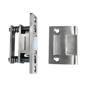 ABH 1890 US32D Roller Latch 5/16" Max Projection and Cast Strike, 630/US32D Satin Stainless Steel