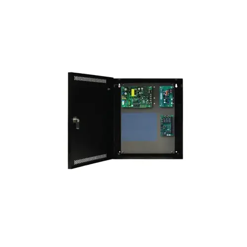 Power Supply System, 4 Door Keyless and Mobile Access, Salto DV E1 75W , 2A/12V and 2A/24V , 4 Lock Outputs, Two Salto Plates