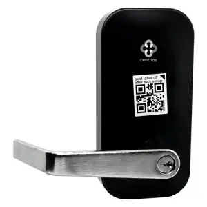Centrios CEB100-AU-626-1803-54L-23/4SC-497-KR Bluetooth Mobile Access Cylindrical Lock, Augusta Lever, 6-Pin Para Keyway (1803-54L), 2-3/4" Backset, Grade 1, (4 AA Batteries), 626/US26D Satin Chrome
