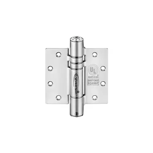 Fire Rated ADA Self Closing Hinge, 5.0" x 5.0", Fully Adjustable Closing Force, Fully Exterior, 630/US32D Stainless Steel
