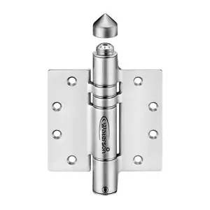 Waterson Corp K51MP-450-A2-US32D ADA Self Closing Gate Hinge, 4.5" x 4.5", Fully Adjustable Closing Force, Fully Exterior, 630/US32D Stainless Steel