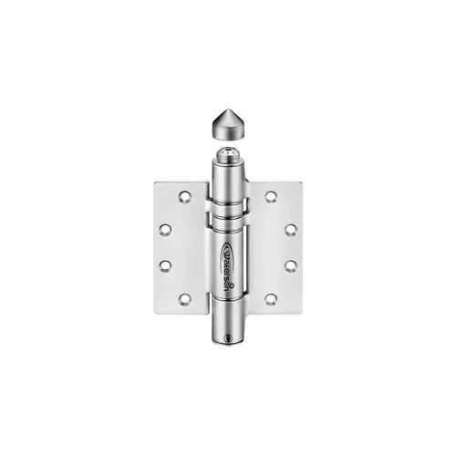 ADA Self Closing Gate Hinge, 4.5" x 4.5", Fully Adjustable Closing Force, Fully Exterior, 630/US32D Stainless Steel