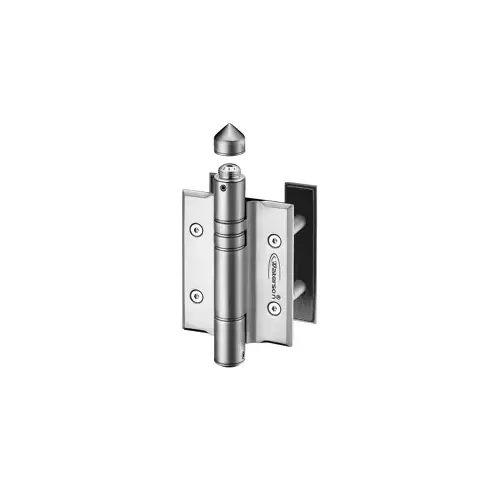 Heavy Duty ADA Self Closing Gate Hinge for Wood, 5.0" x 3.94", Fully Adjustable Closing Force, Fully Exterior, 630/US32D Stainless Steel