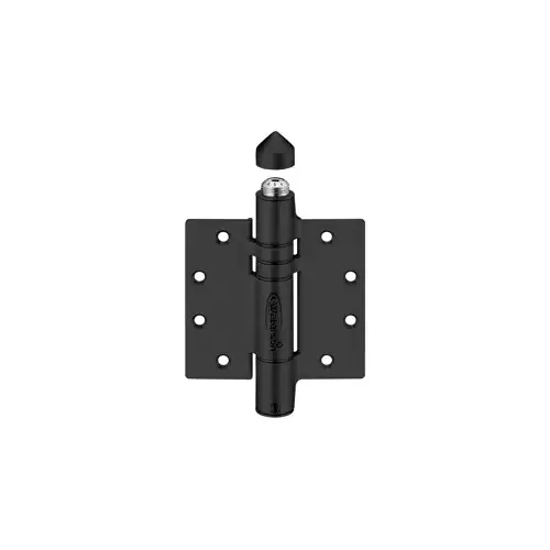 ADA Self Closing Gate Hinge, 4.5" x 4.5", Fully Adjustable Closing Force, Fully Exterior, 622/US19 Flat Black