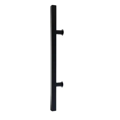 24" Square Profile Long Door Pull Flat Black Finish 24" Square Profile Long Door Pull Flat Black Finish