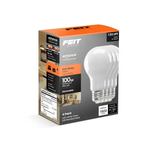 LED Bulb A19 E26 (Medium) Soft White 100 Watt Equivalence Soft White LED Bulb A19 E26 (Medium) Soft White 100 Watt Equivalence Soft White