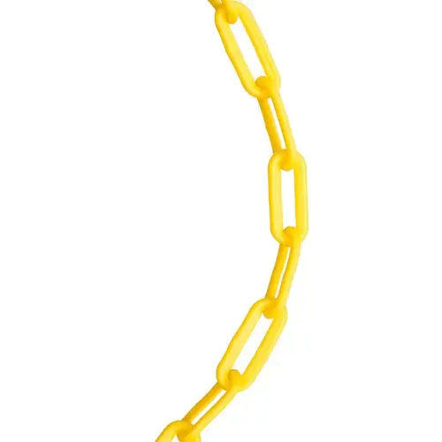 #8 ft. Straight Link Plastic Chain .29" D X 70 ft. L Yellow #8 ft. Straight Link Plastic Chain .29" D X 70 ft. L Yellow