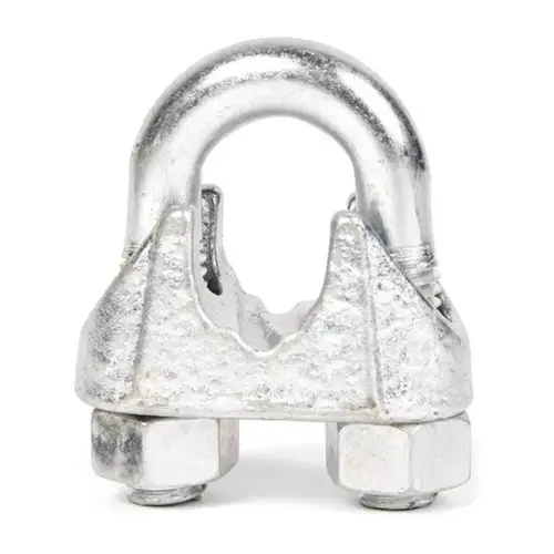 Wire Rope Clip Zinc-Plated Forged Steel 3/8" L Zinc-Plated Wire Rope Clip Zinc-Plated Forged Steel 3/8" L Zinc-Plated