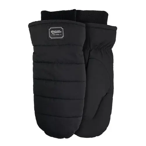 Cold Weather Gloves L Taslon Puffer Mitt Black Black