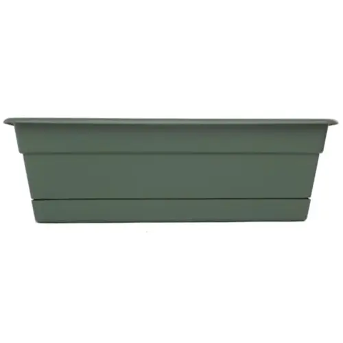Window Box Dura Cotta 5.75" H X 24" W X 7.5" D Plastic Basil Basil Window Box Dura Cotta 5.75" H X 24" W X 7.5" D Plastic Basil Basil