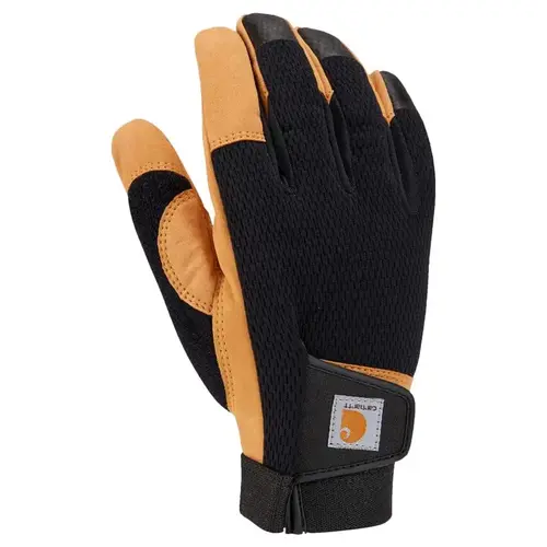 Grip Gloves Men's Indoor/Outdoor Black/Yellow L Black/Yellow Pair