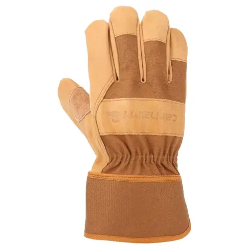 Work Gloves Men's Indoor/Outdoor Brown L Brown